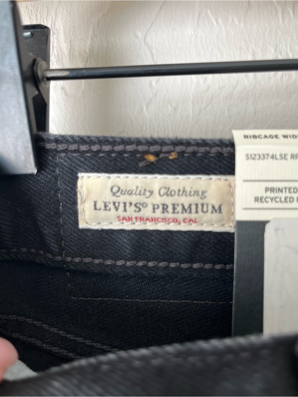 Levi’s ribcage wide leg jeans NEW 26 black - Picture 13 of 15